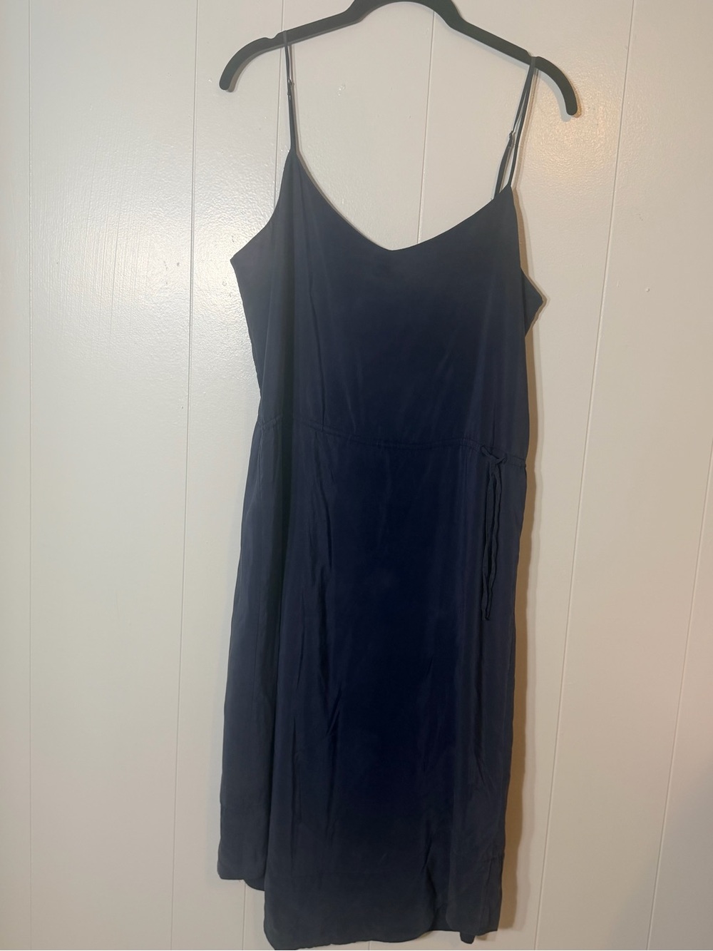 Joie Navy Slip Midi Dress with Spaghetti Straps